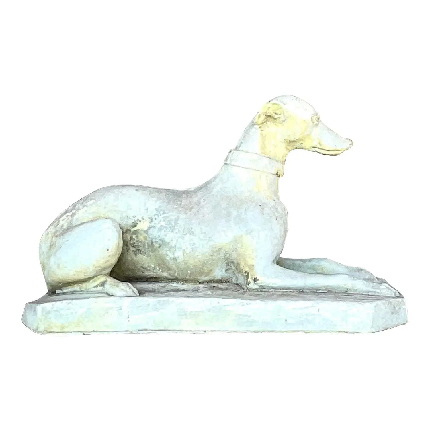 Vintage Regency Cast Cement Greyhound