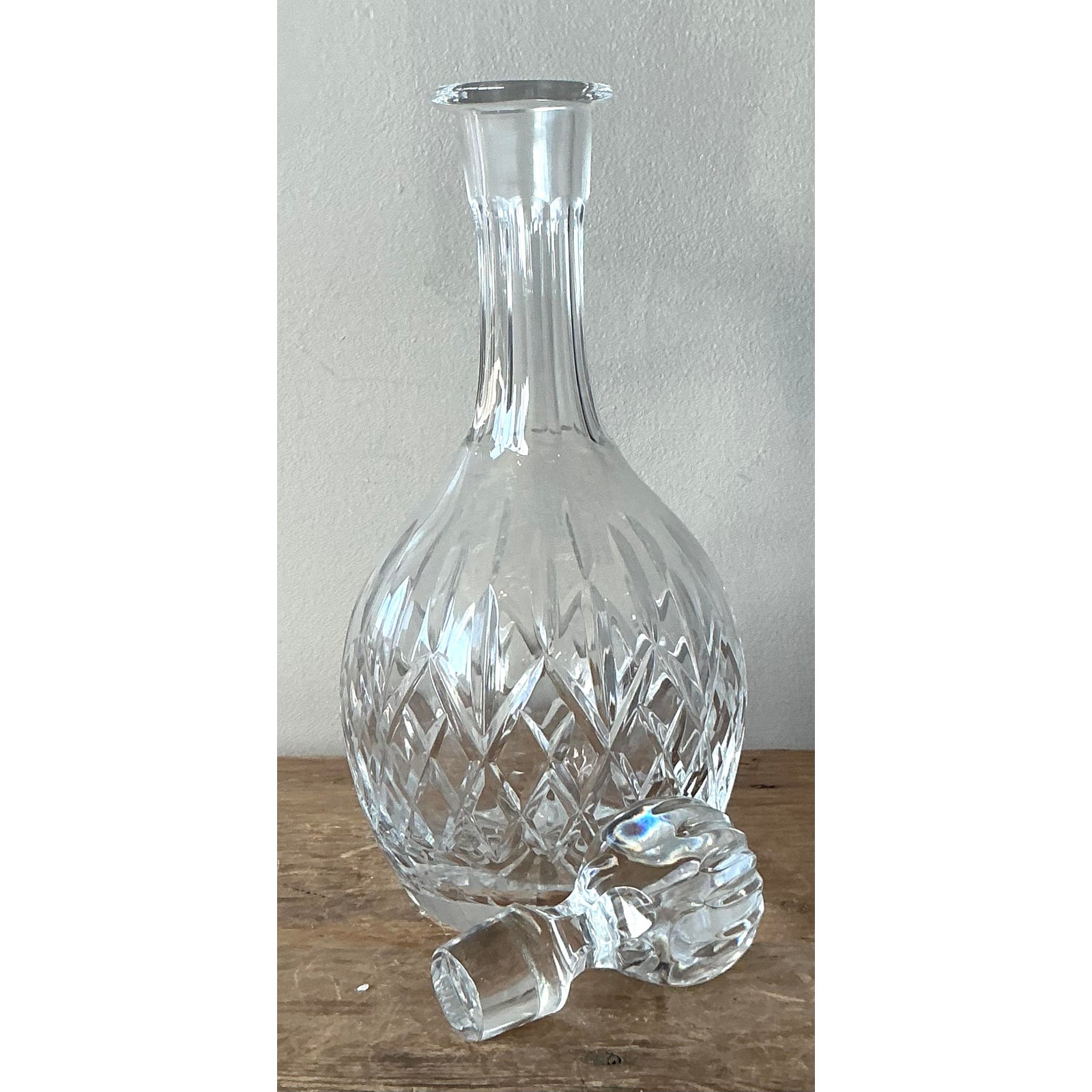 Vintage Regency Cut Crystal Decanter - Detail view