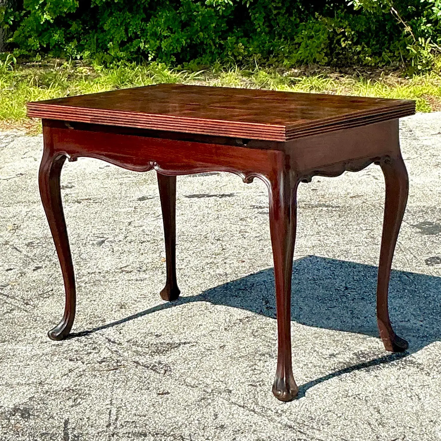 Vintage Regency Extendable Game Table - Back view