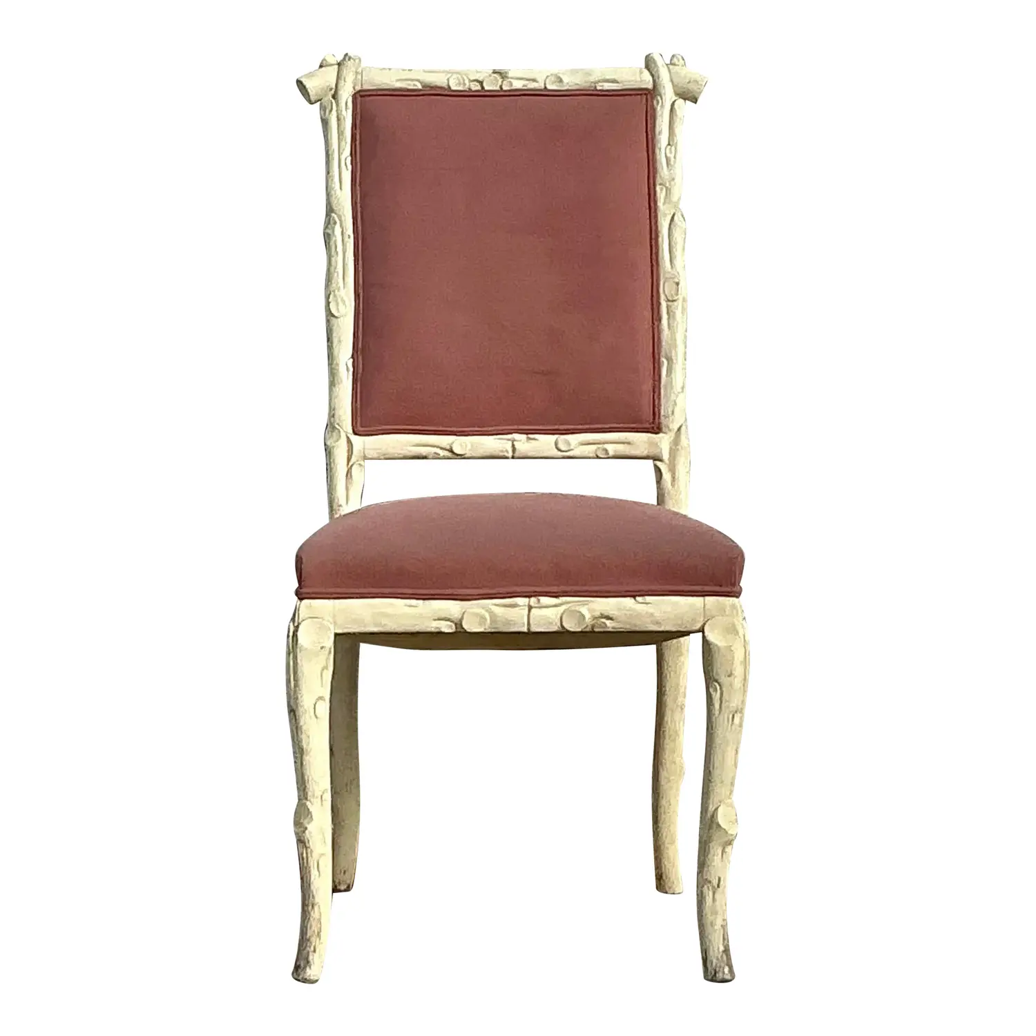Vintage Regency Faux Bois Chair
