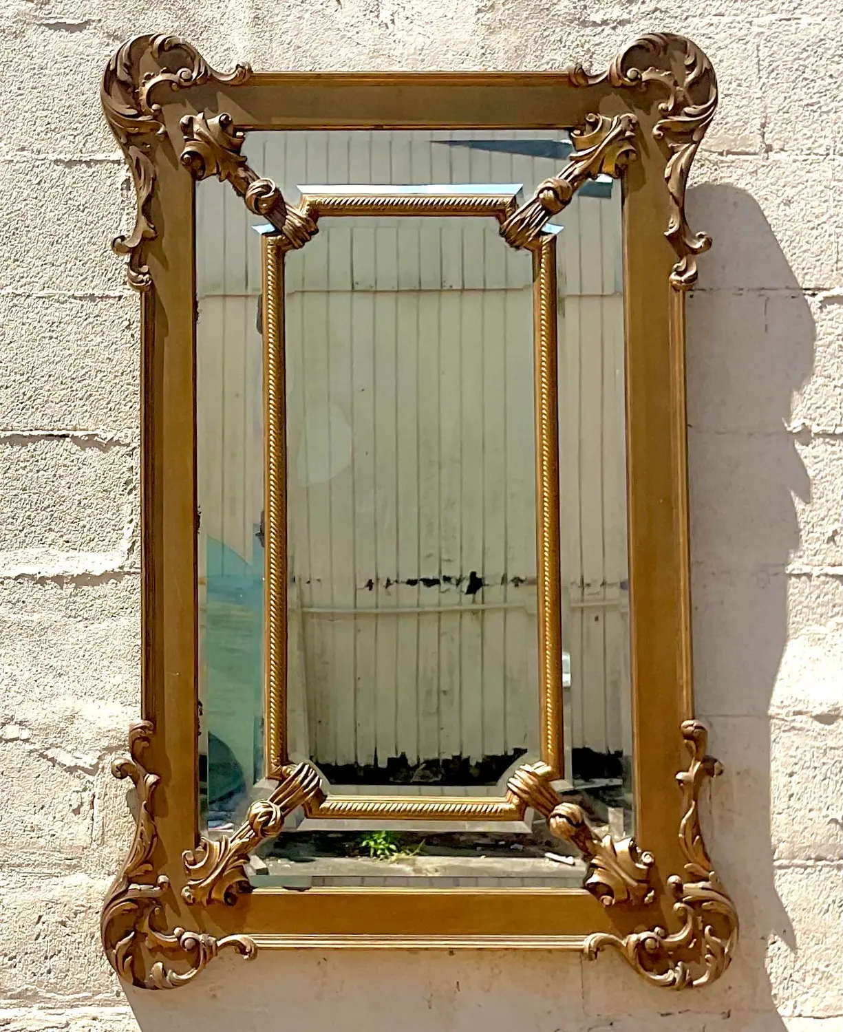 Vintage Regency Gilt Mirror - Side view