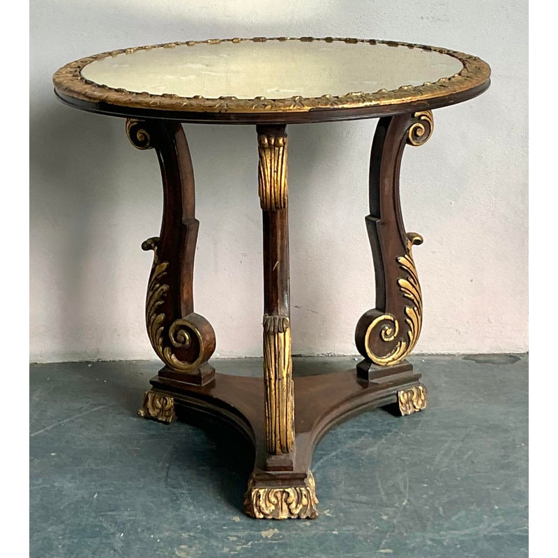 Vintage Regency Gilt Tipped Side Table - Detail view