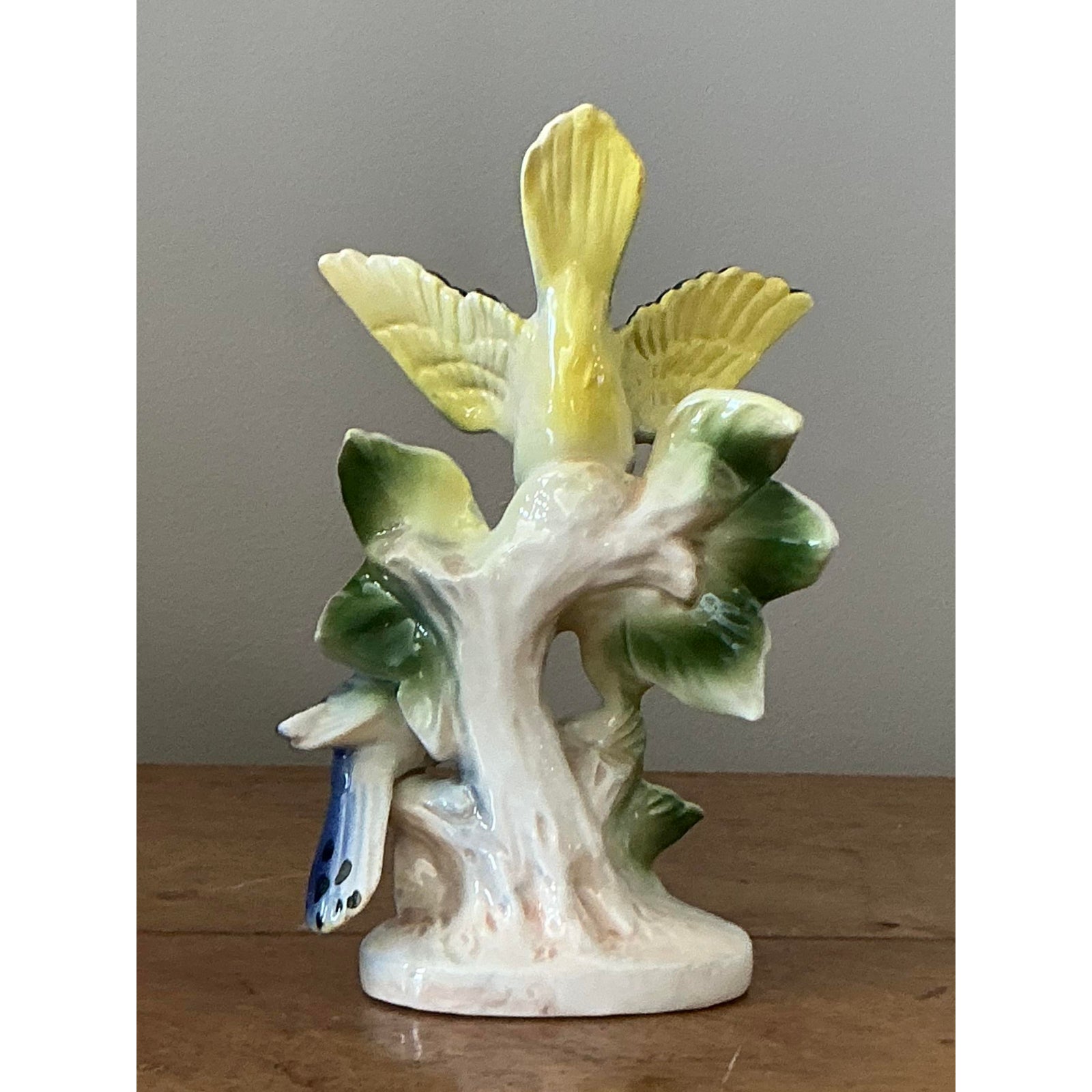 Vintage Regency Glazed Ceramic Bird - Side view
