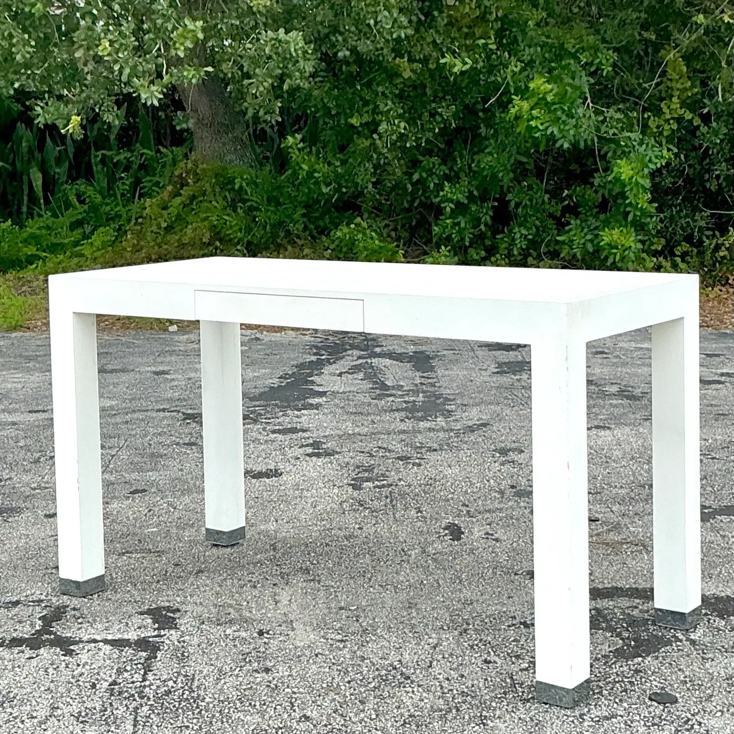 Vintage Regency Johnathan Adler Desk - Back view