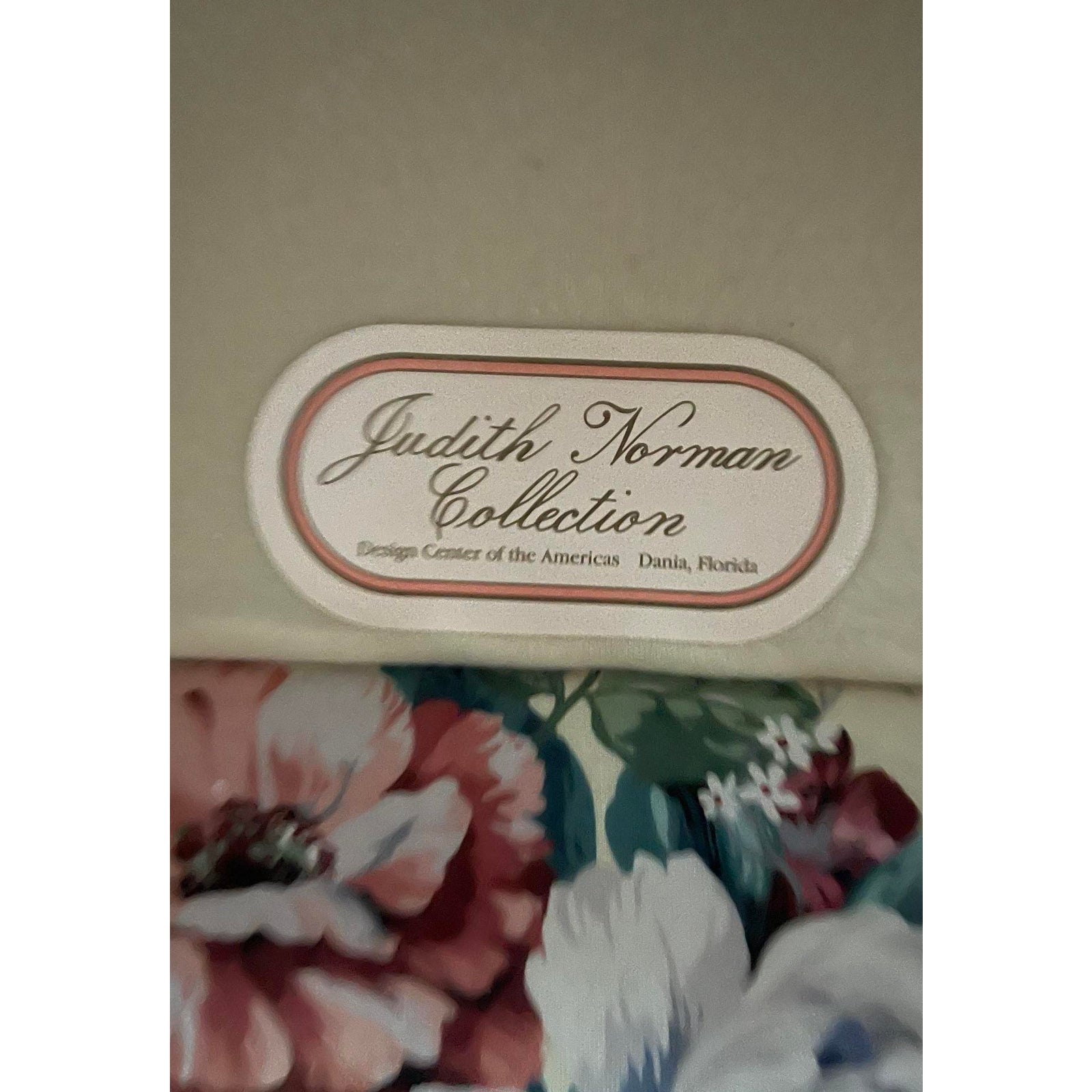 Vintage Regency Judith Norman Floral Sofa - Top view