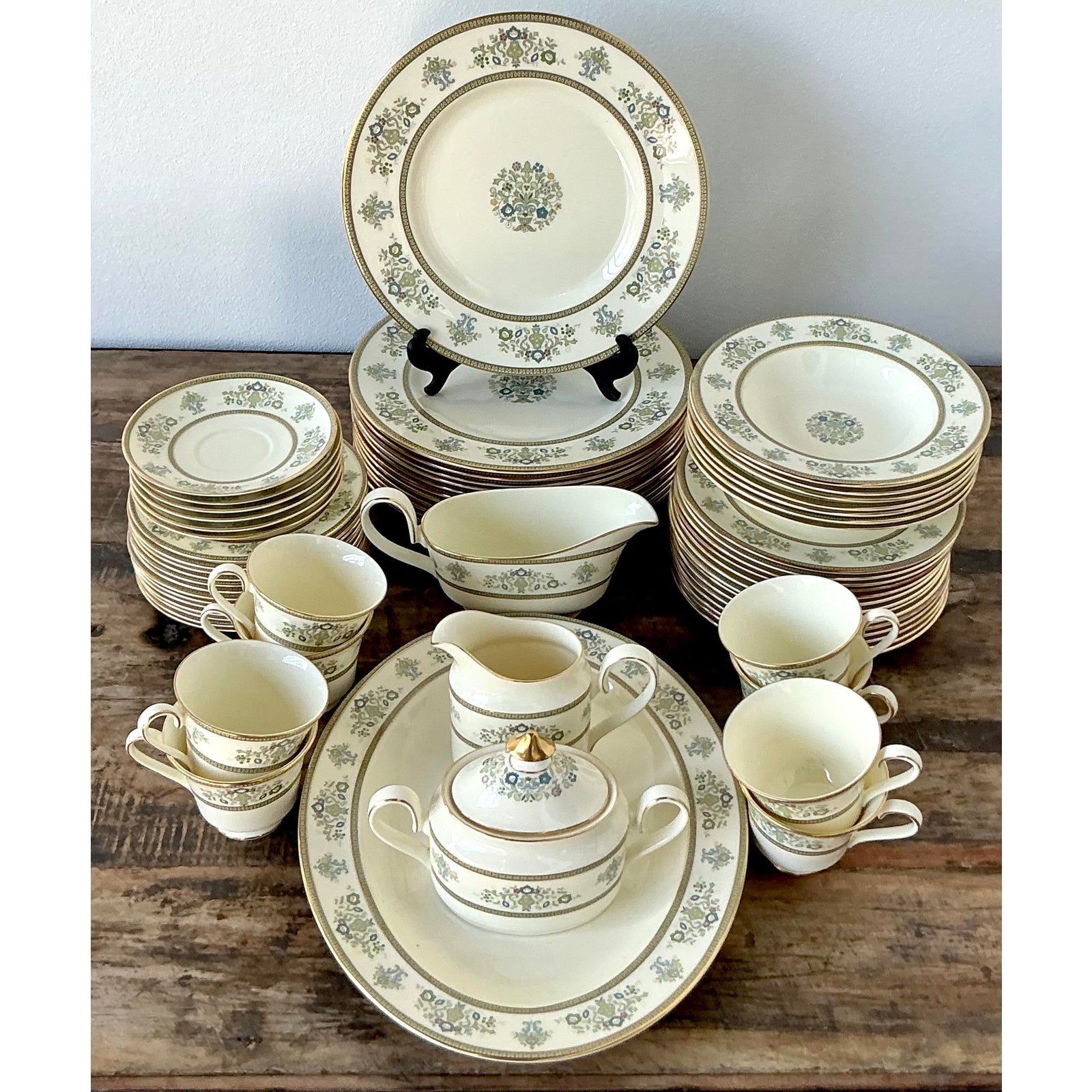 Vintage Regency Minton “Henley” China - Set of 63 - Detail view