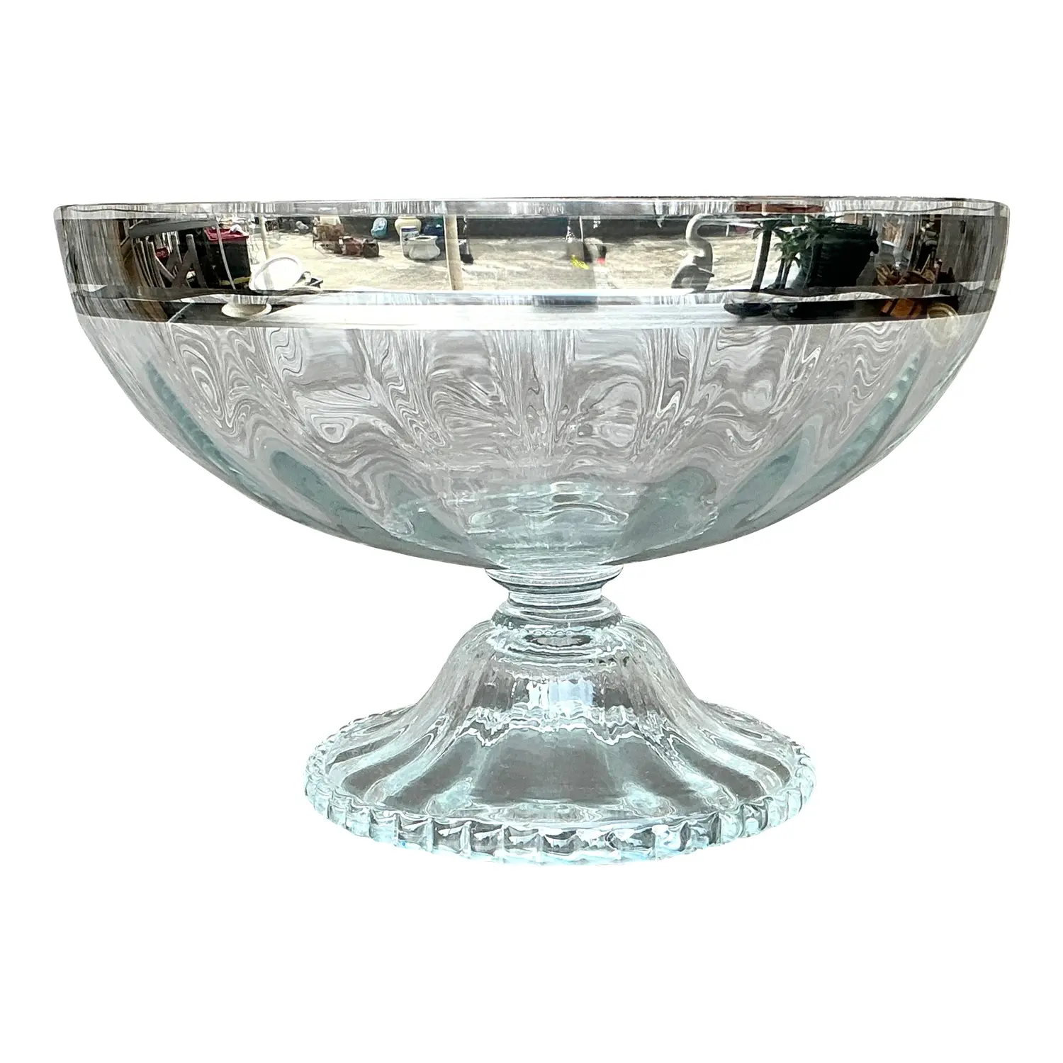 Vintage Regency Monumental Silver Centerpiece Bowl