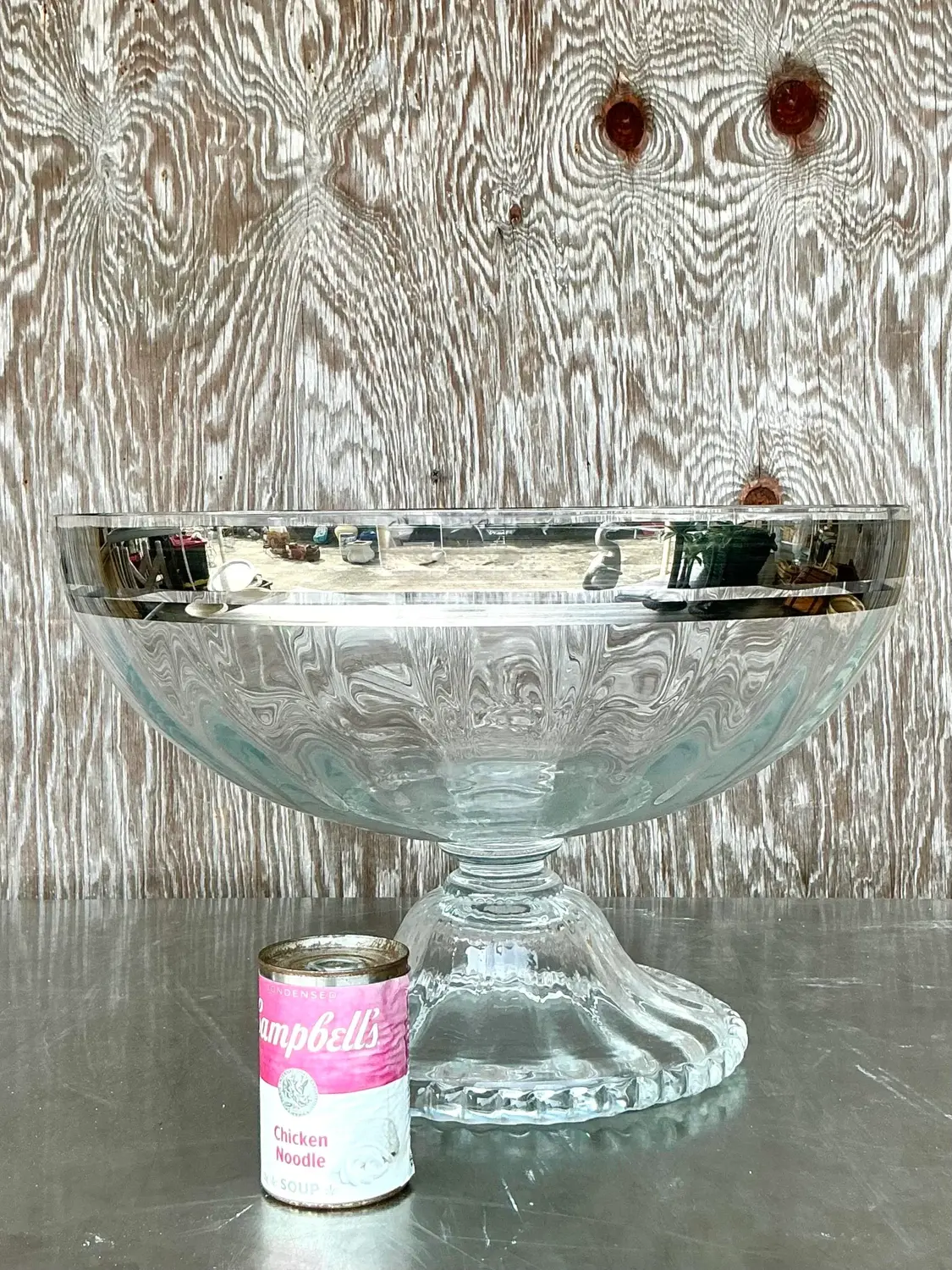 Vintage Regency Monumental Silver Centerpiece Bowl - Top view