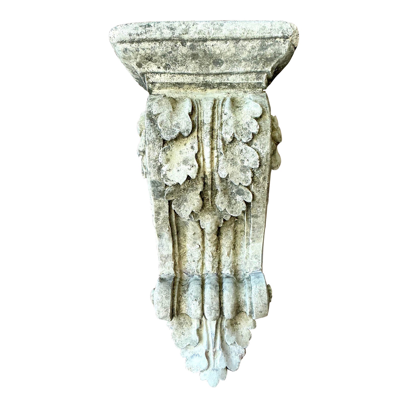 Vintage Regency Patinated Cast Concrete Architectural Bracket