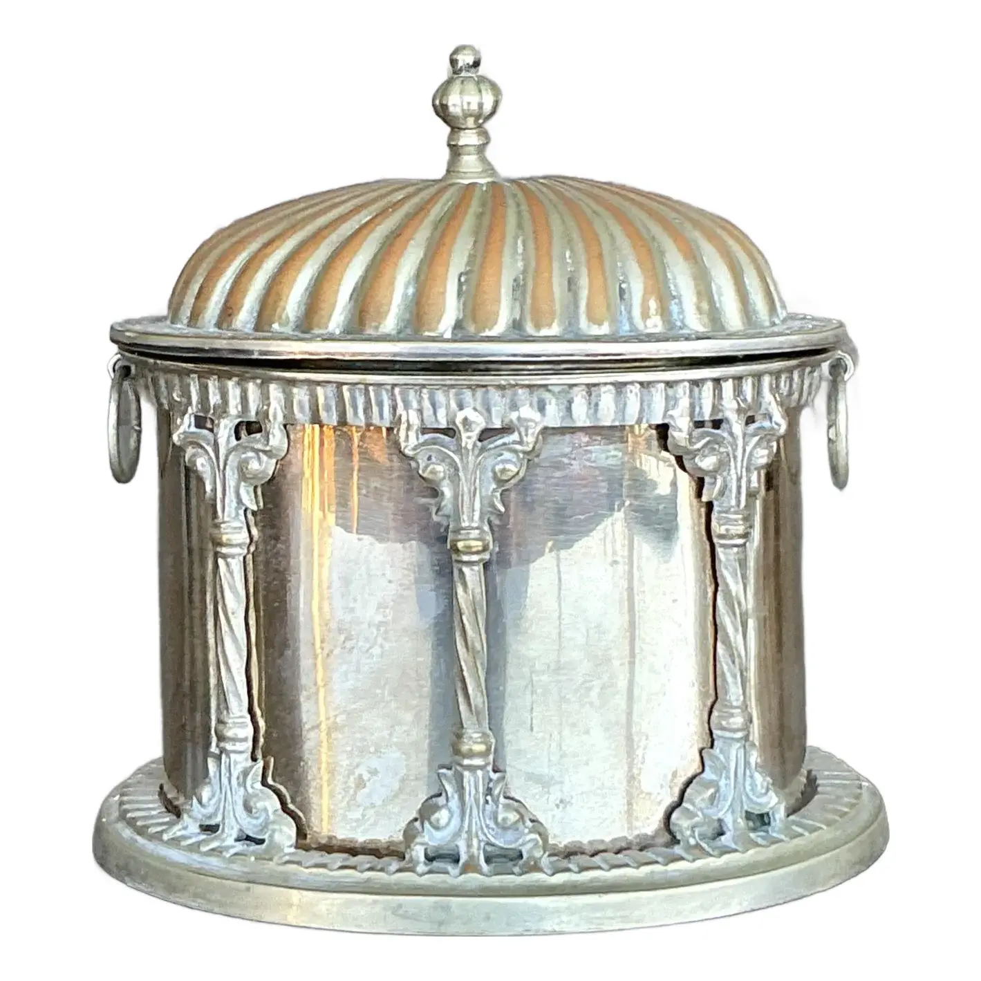 Vintage Regency Plated Biscuit Box