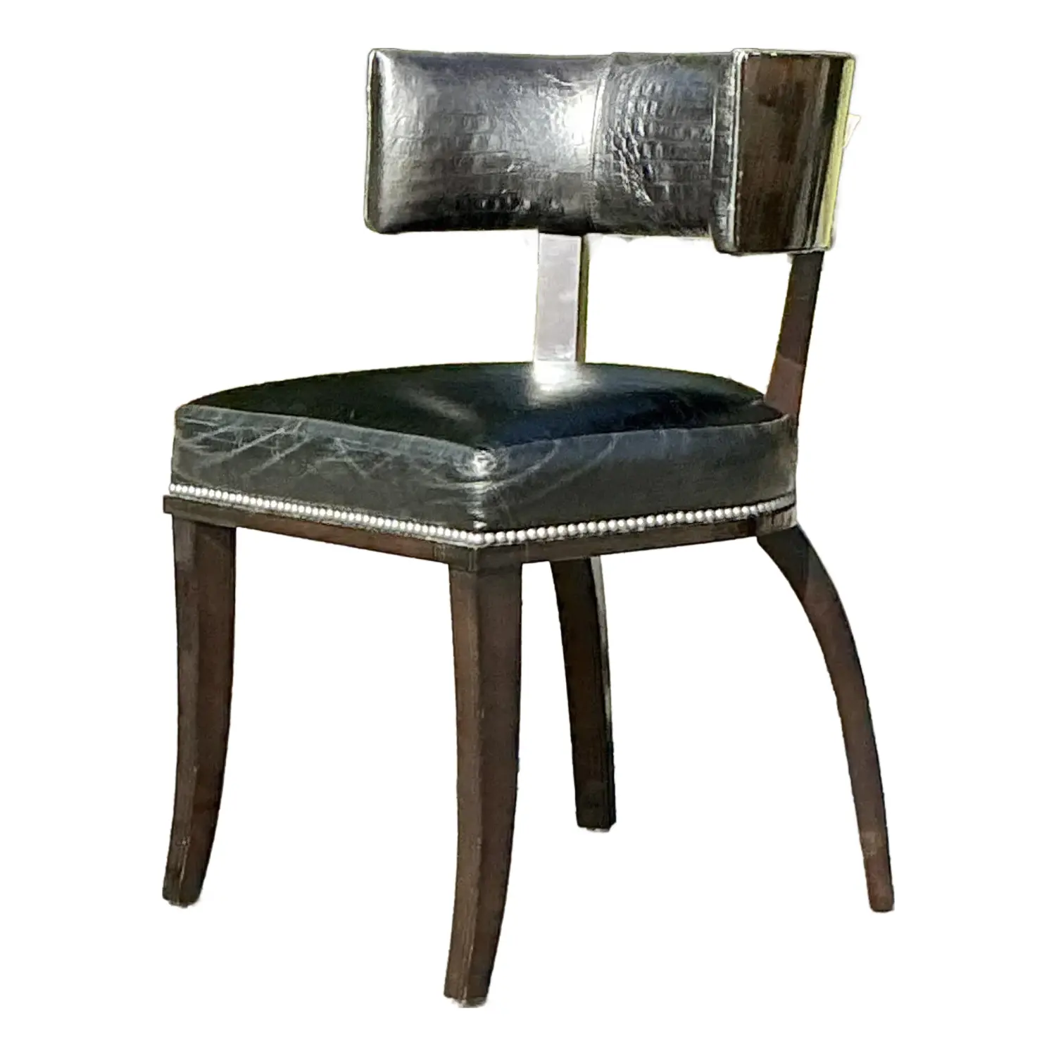 Vintage Regency Ralph Lauren “Clivedon” Embossed Croc Klismos Chair