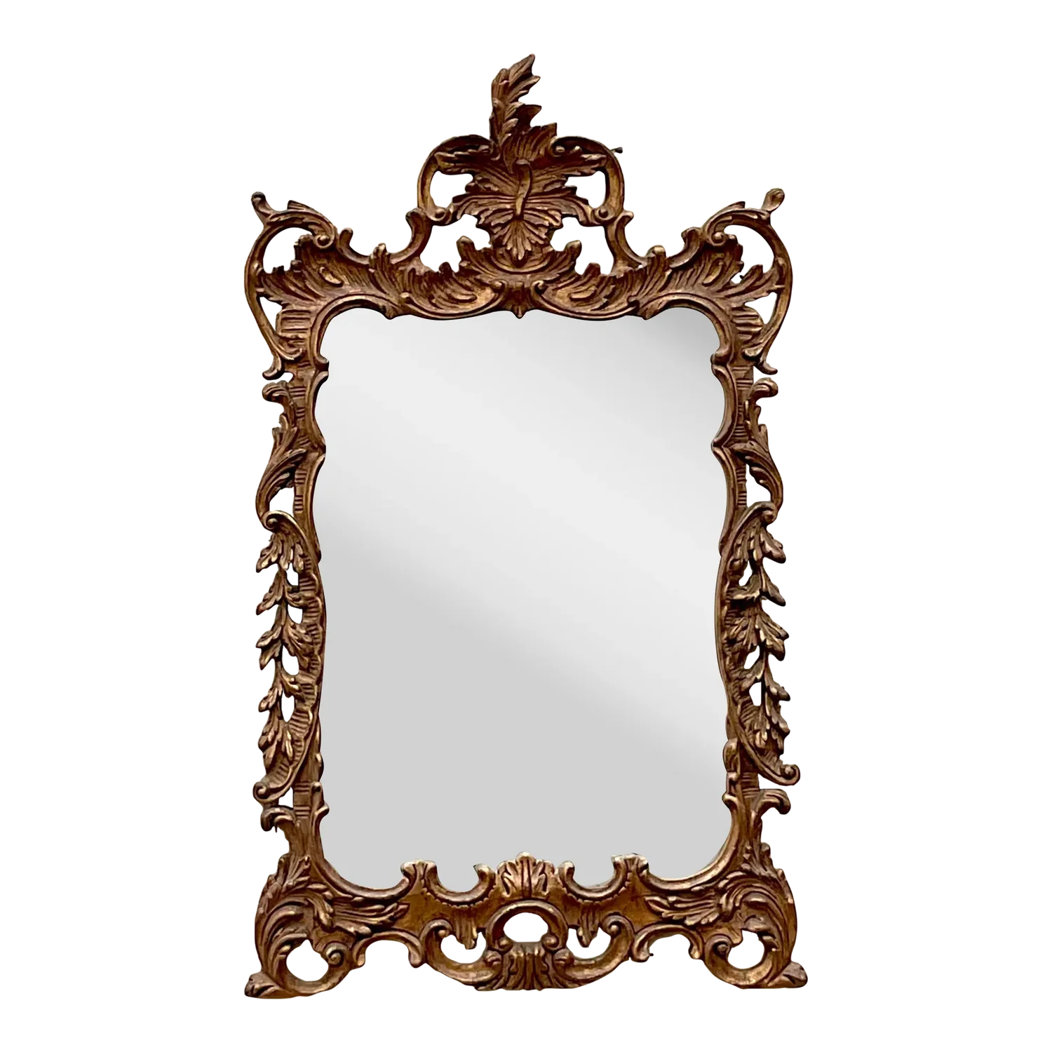 Vintage Regency Rococo Gilt Mirror - Detail view
