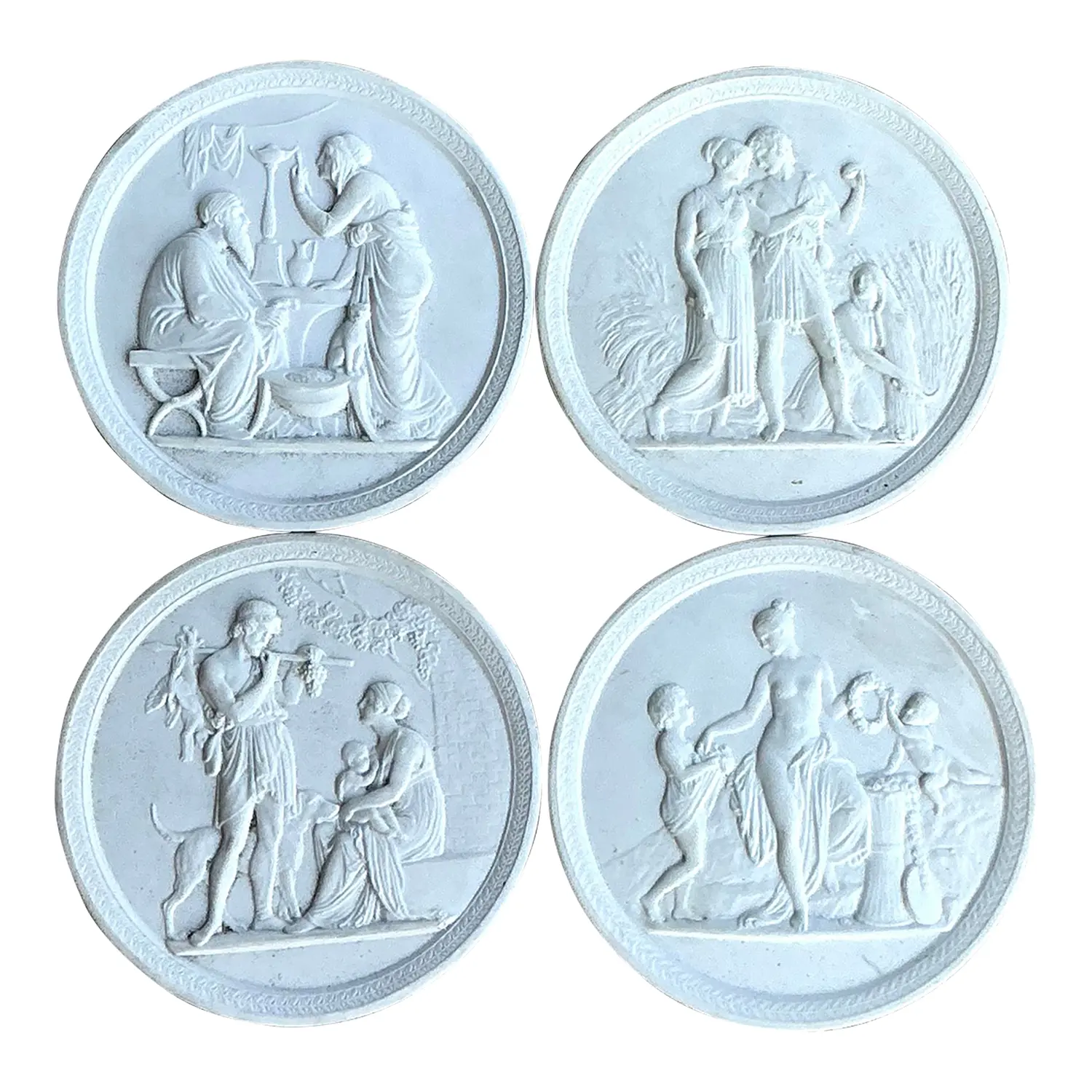 Vintage Regency Royal Copenhagen Bisque Taglio - Set of 4