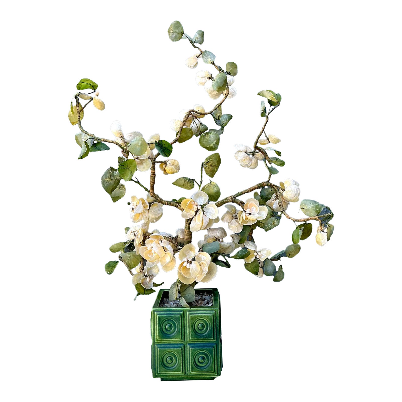 Vintage Regency Shell Flower Arrangement