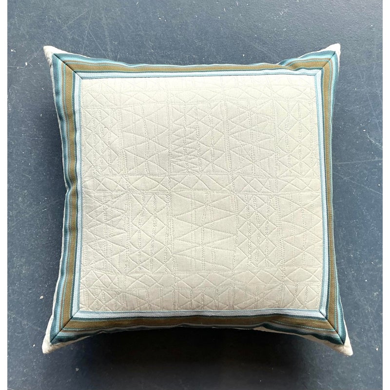 Vintage Regency Striped Throw Pillow - Side view