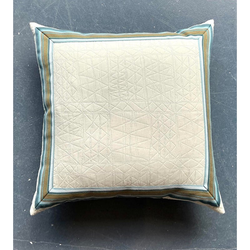 Vintage Regency Striped Throw Pillow - Top view