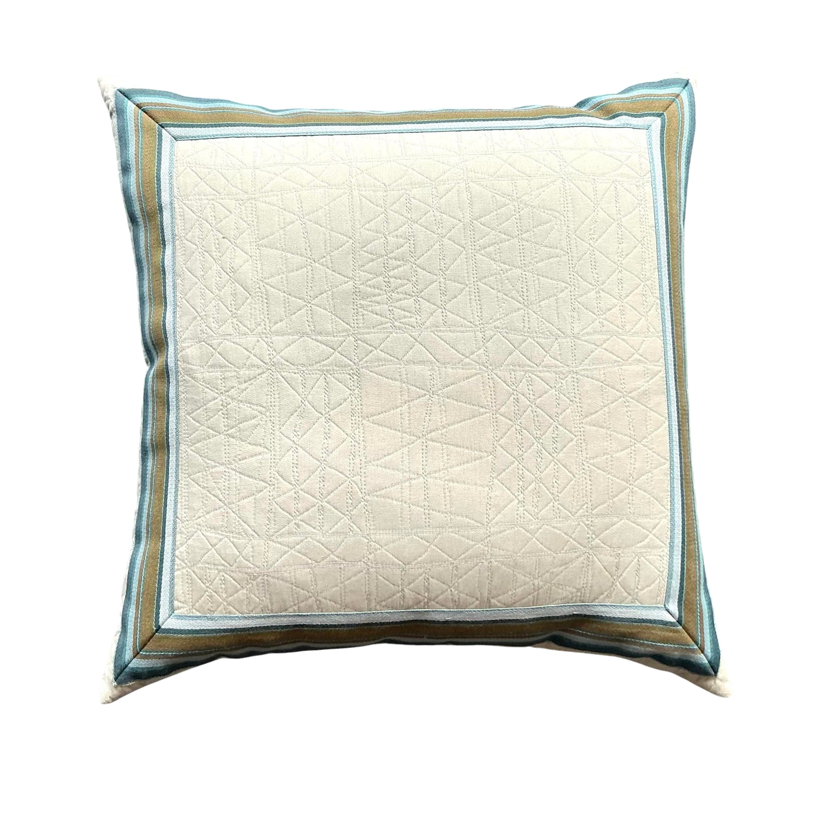 Vintage Regency Striped Throw Pillow - Detail view