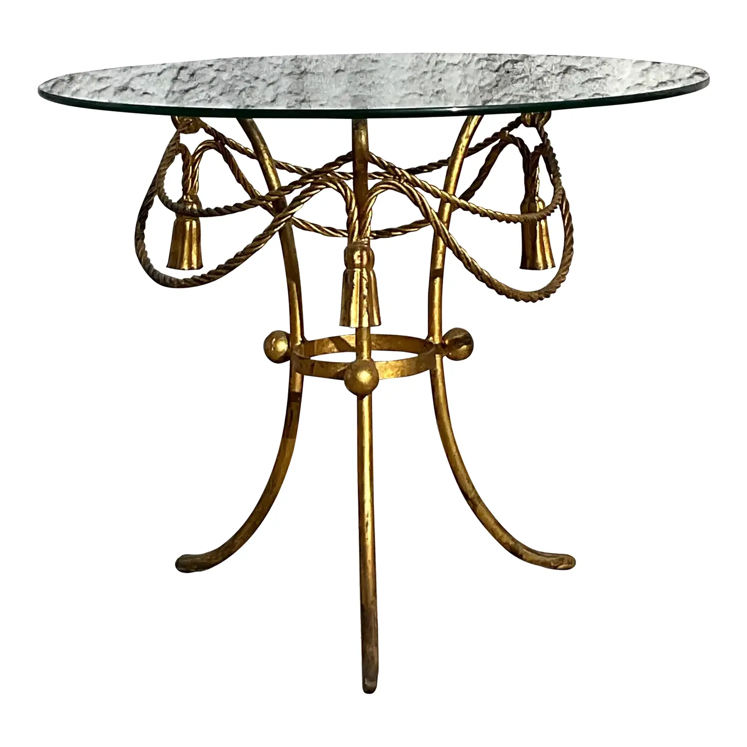Vintage Regency Swag and Tassel Side Table