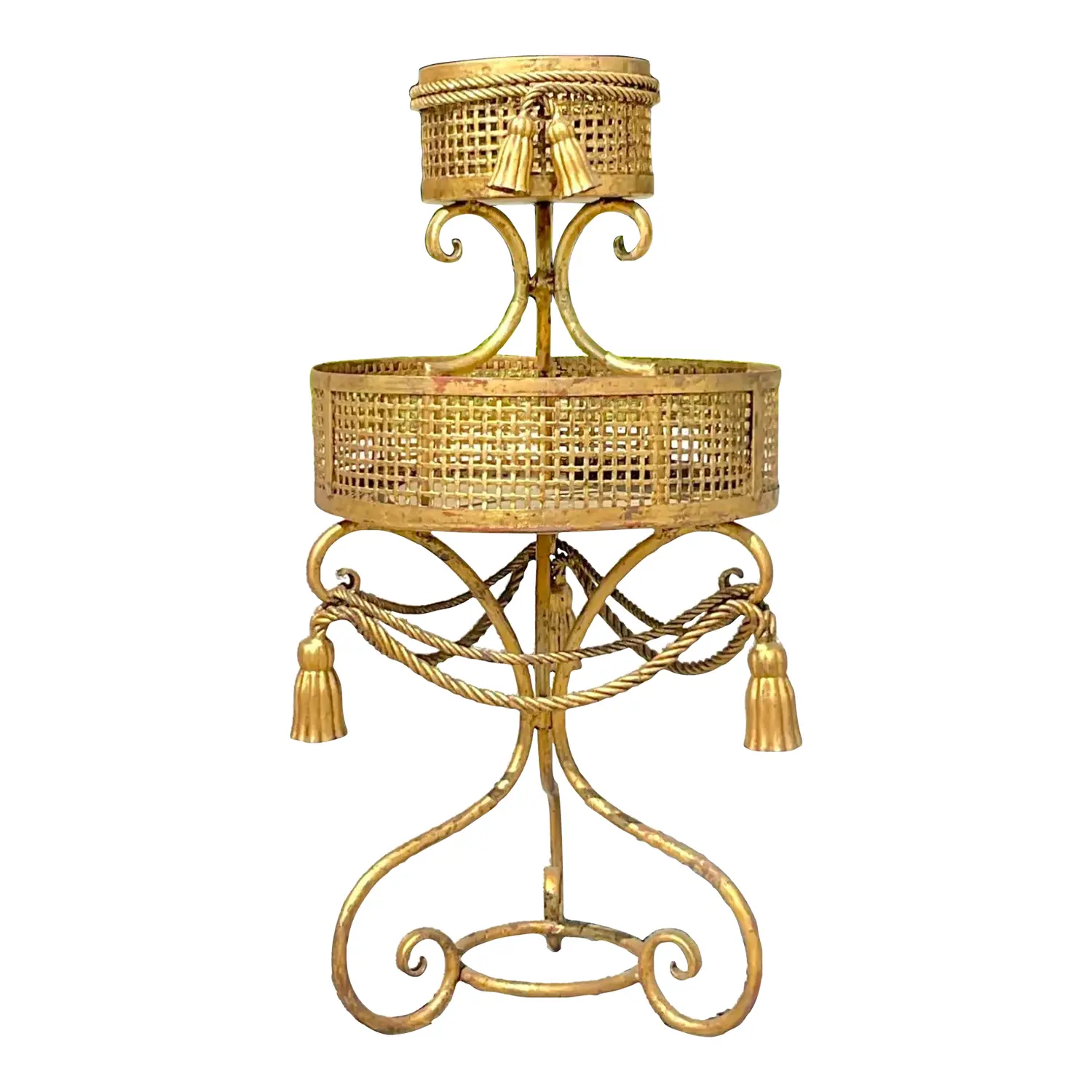 Vintage Regency Swag Plant Stand