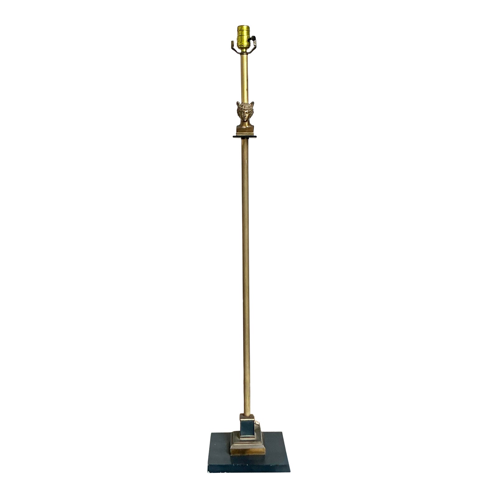 Vintage Regency Winged Mercury Floor Lamp - Detail view