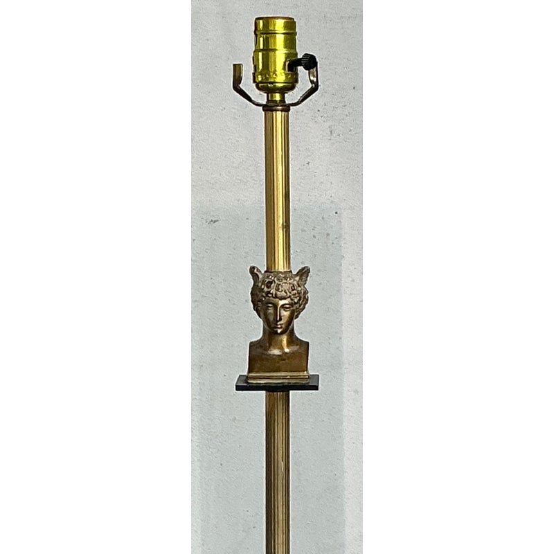 Vintage Regency Winged Mercury Floor Lamp - Top view