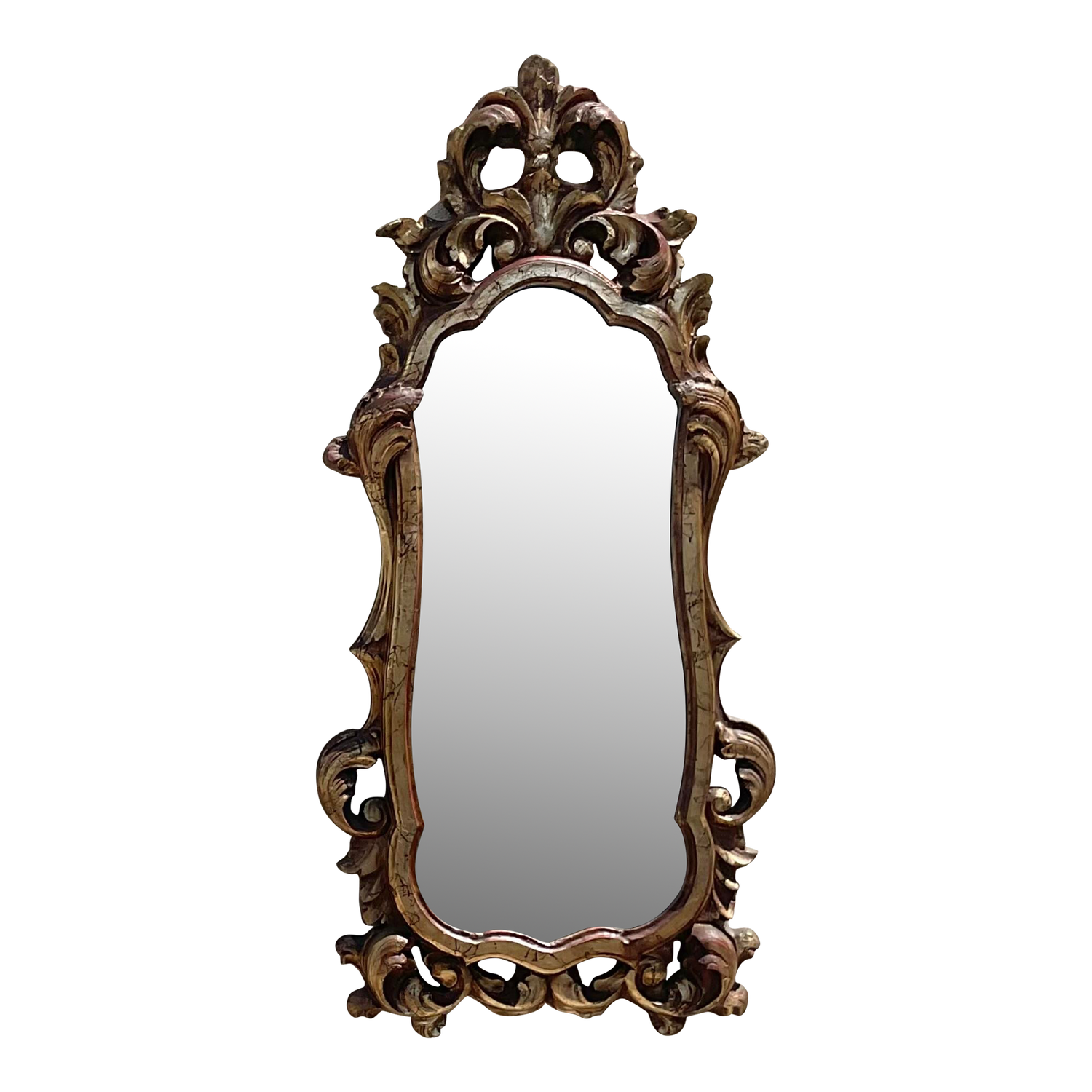 Vintage Rococo Gilt Grand Mirror - Detail view