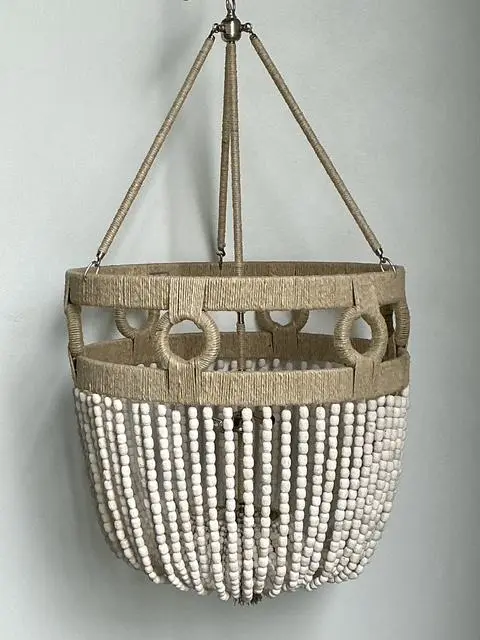 Vintage Roshambeaux “Frankie Malibu” Beaded Chandelier - Back view