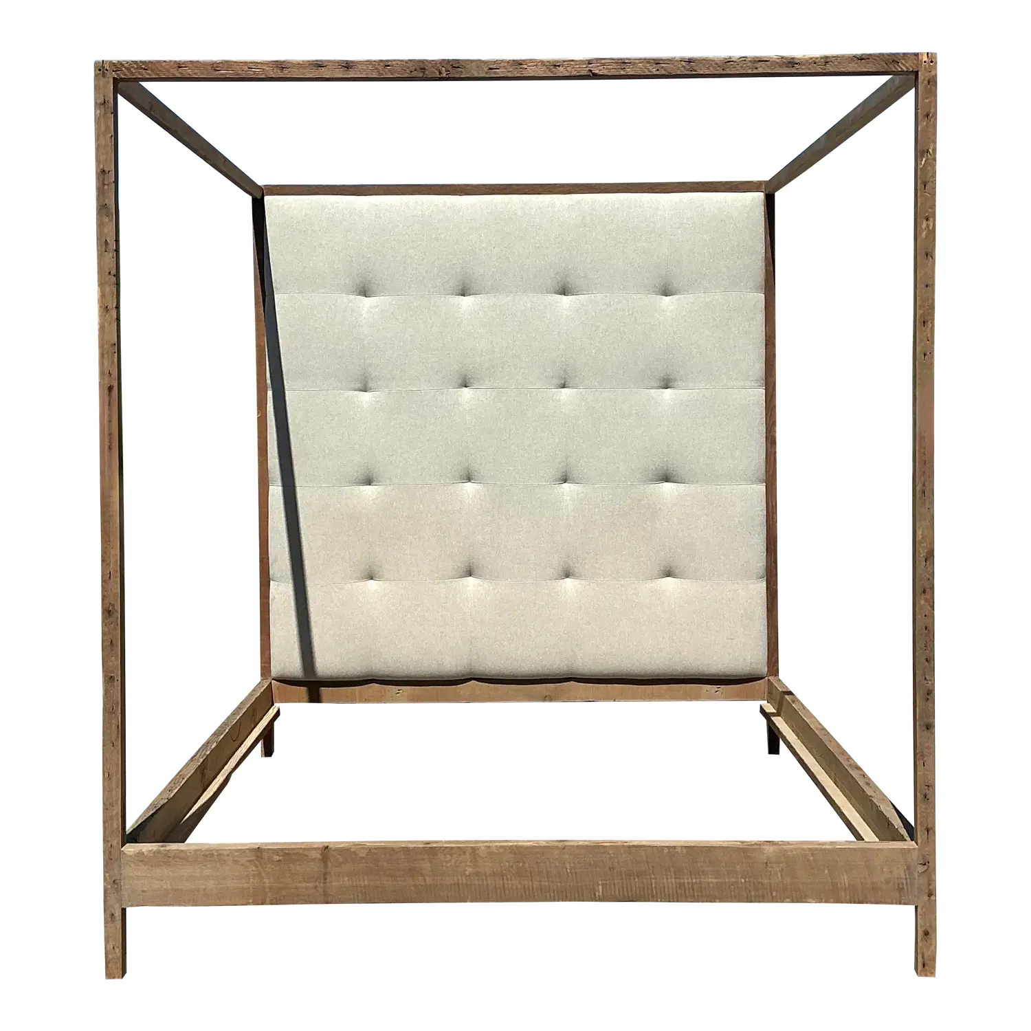 Vintage Rustic King Canopy Bed