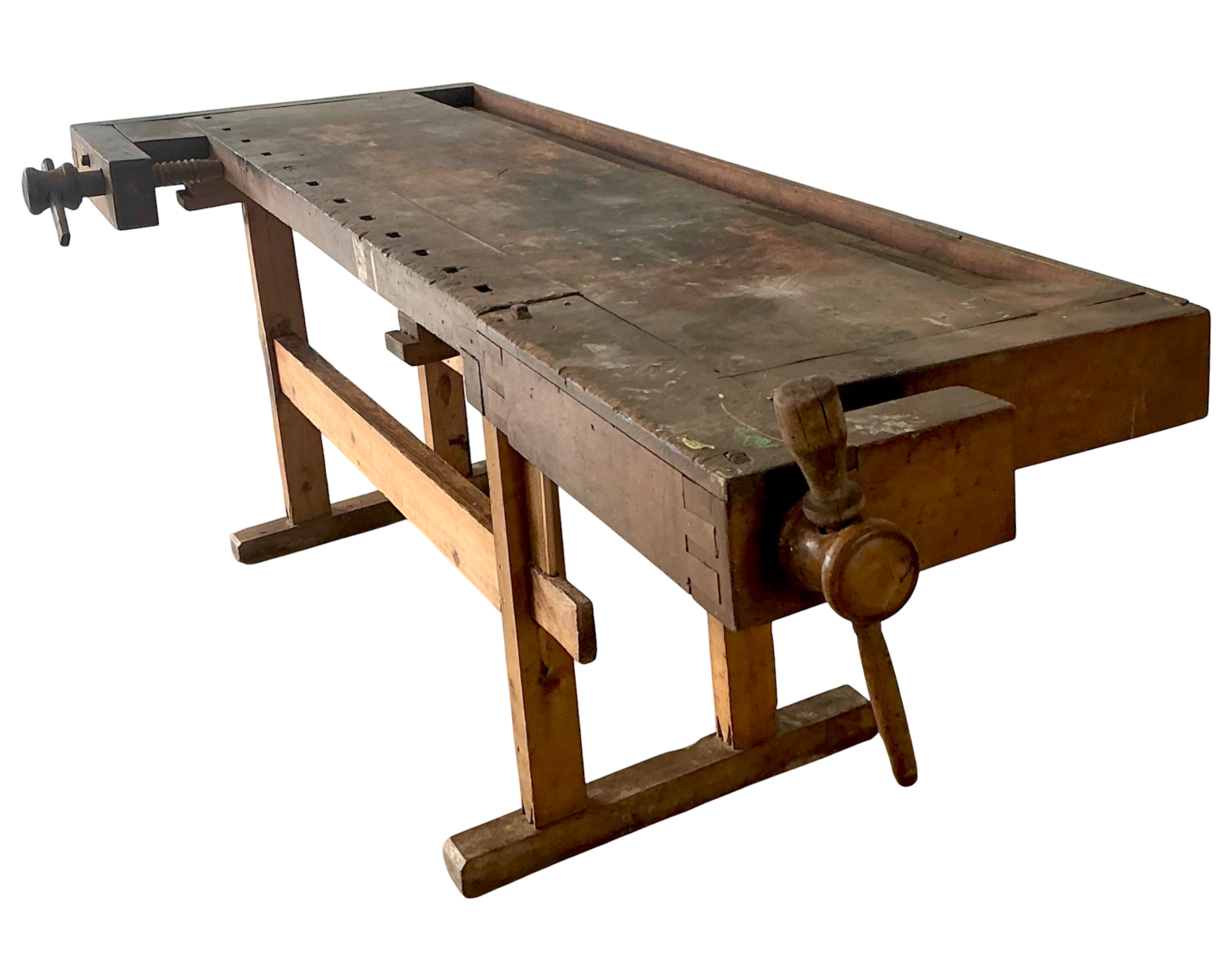 Vintage Rustic Wooden Workbench