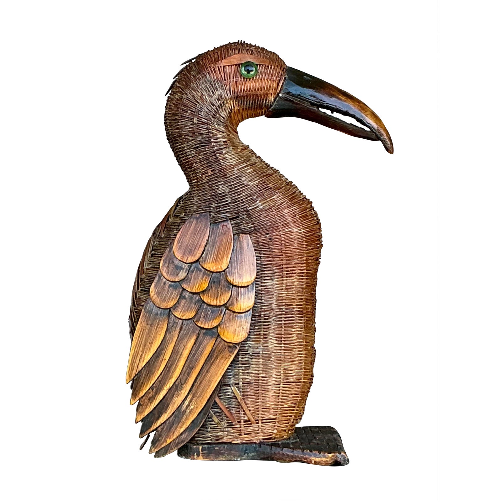Vintage Shanghai Handicrafts Pelican - Detail view