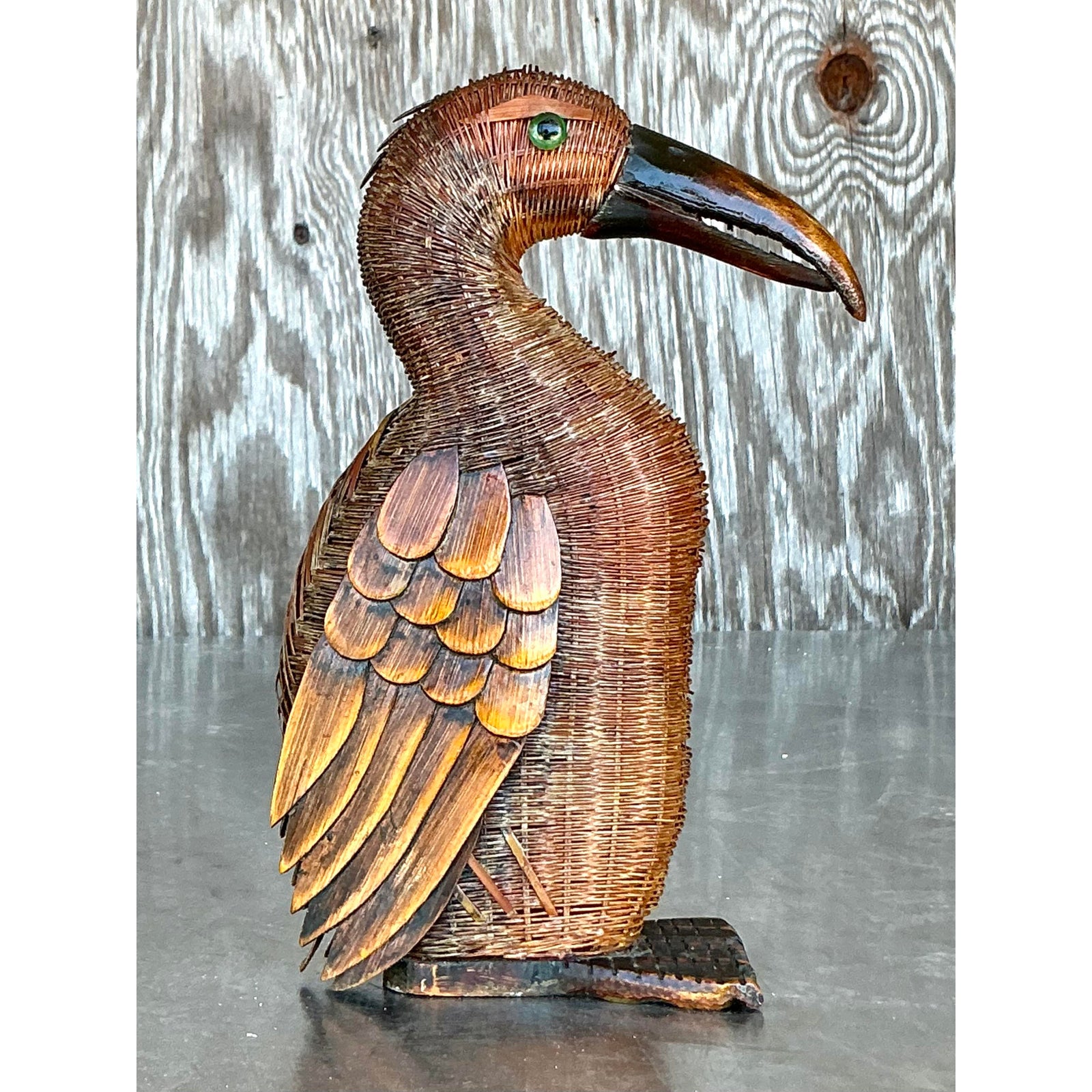 Vintage Shanghai Handicrafts Pelican - Side view
