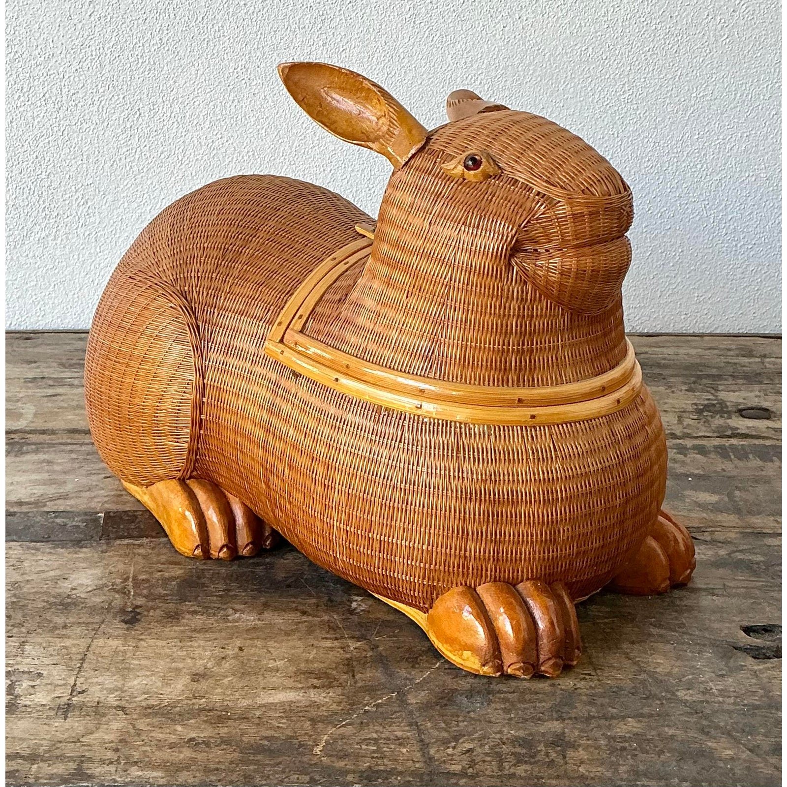 Vintage Shanghai Handicrafts Rabbit - Top view