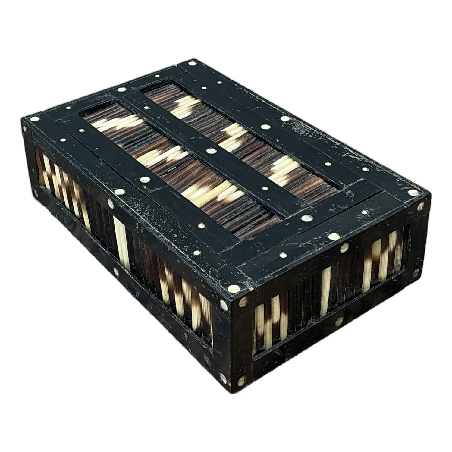 Vintage Sliding Door Quill Box