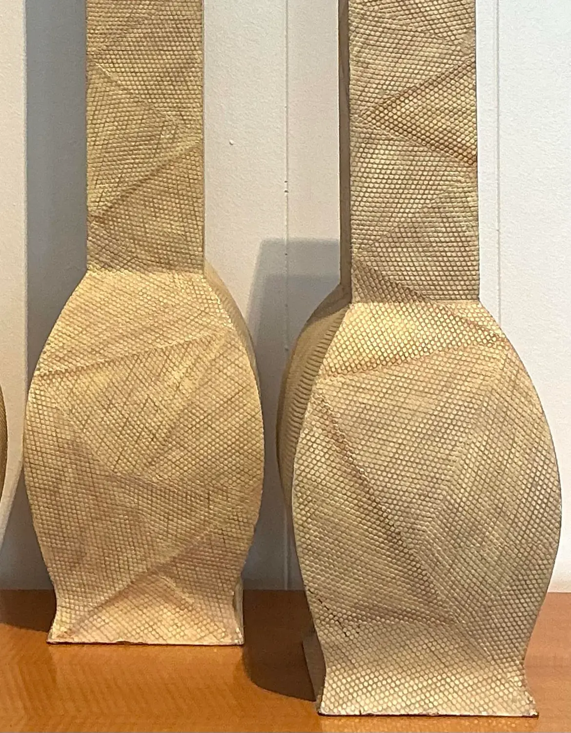 Vintage Snakeskin Trio of Vases - Top view