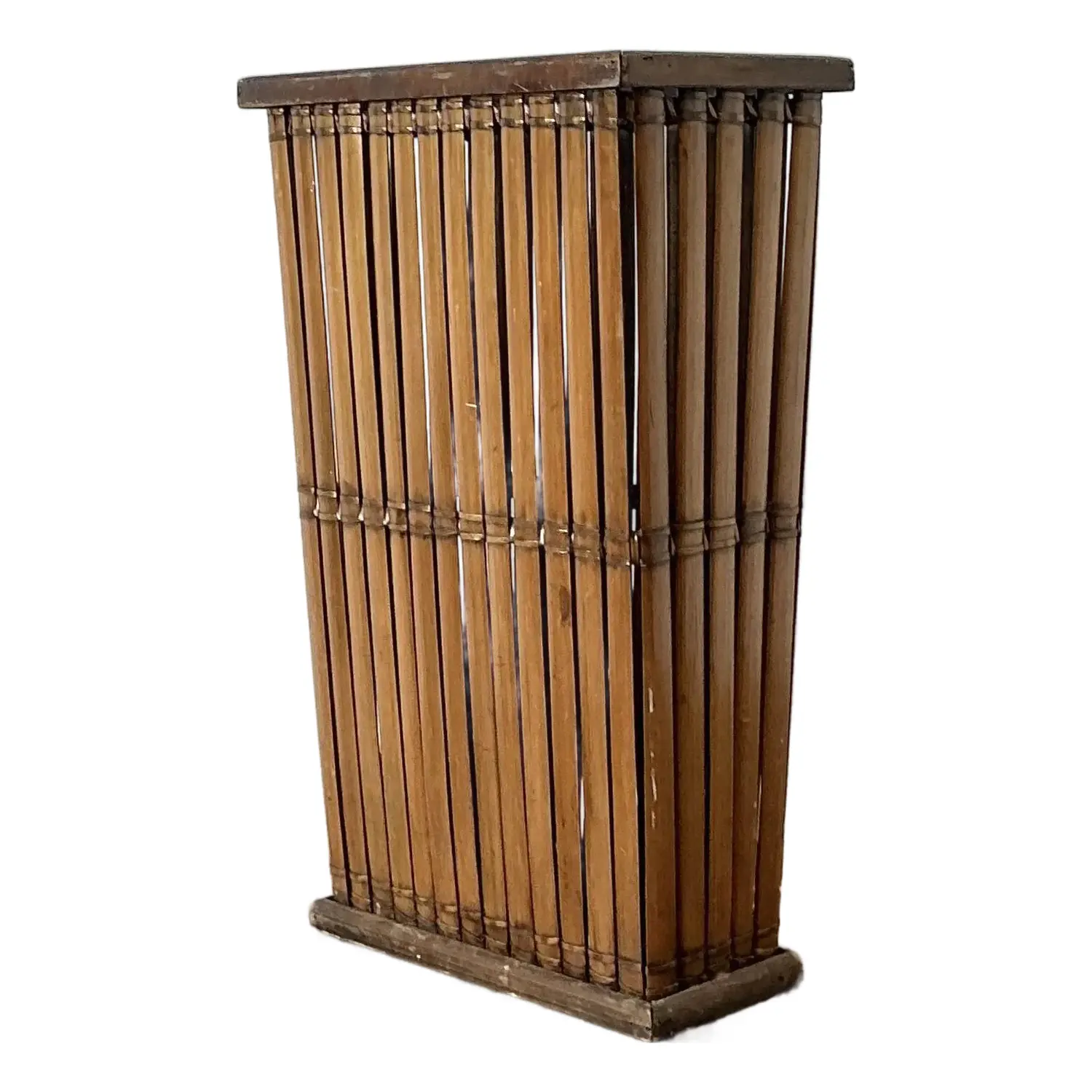 Vintage Split Rattan Umbrella Stand