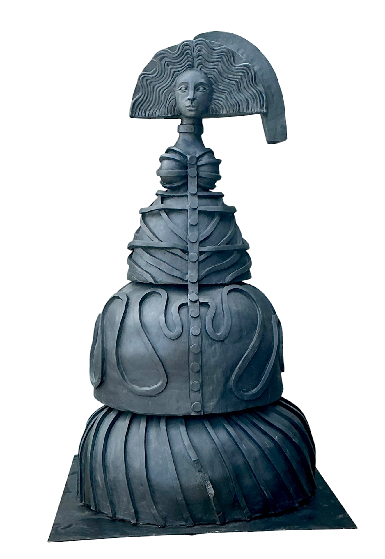 Vintage Terracotta Sculpture Of Woman