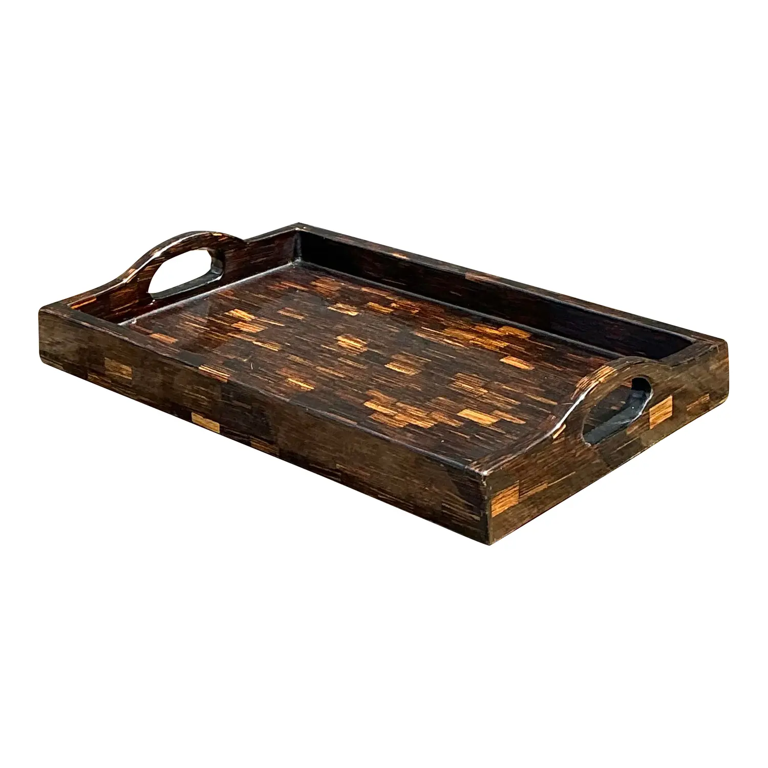 Vintage Tessellated Coconut Shell Tray