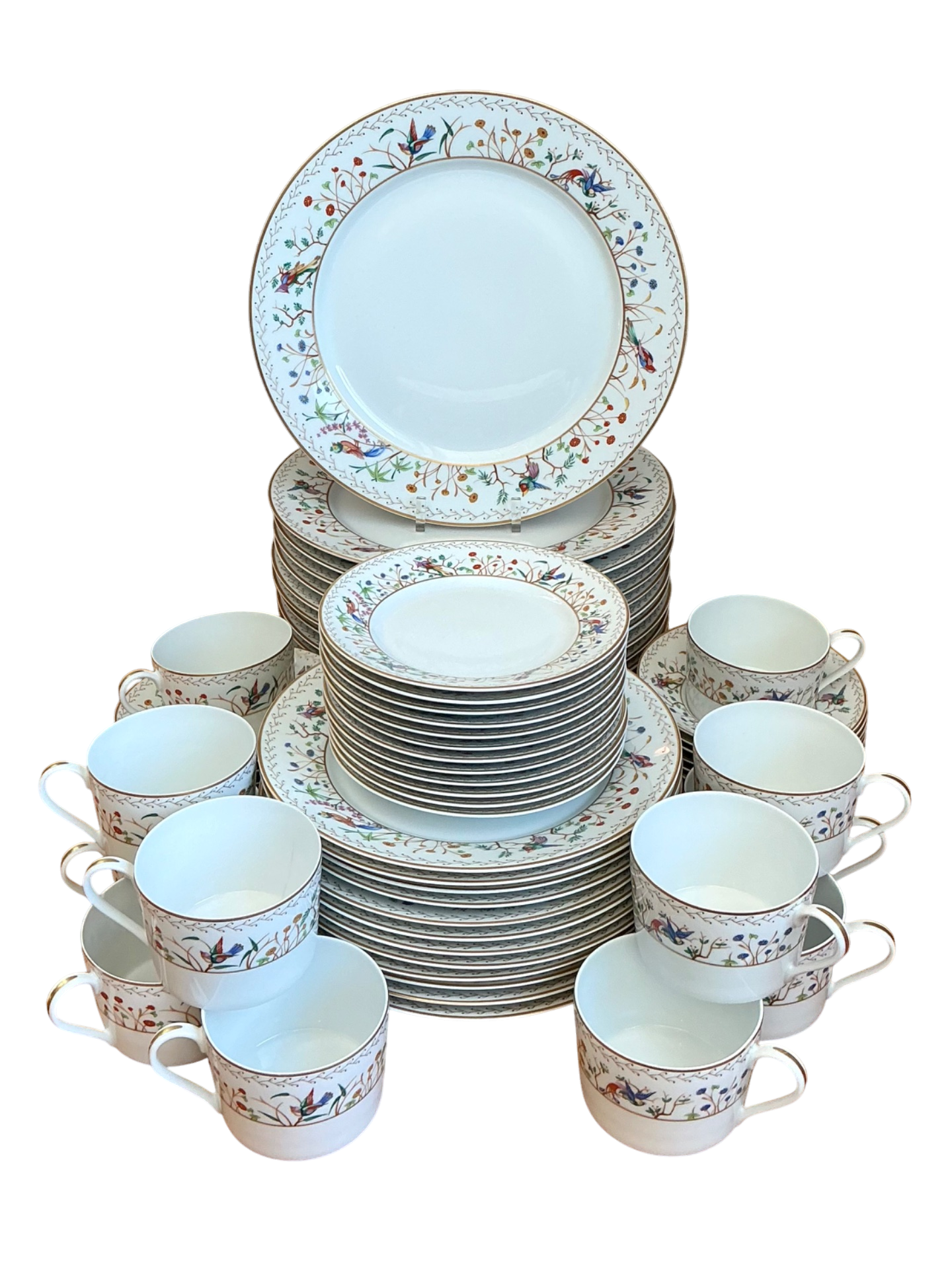 Vintage Tiffany And Co For Limoges “Audubon” Service For 12 