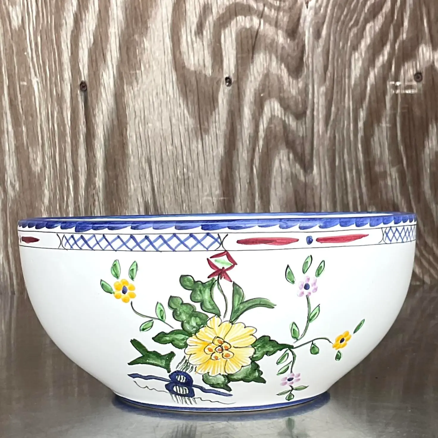 Vintage Tiffany & Co. Hand Painted Bowl - Detail view