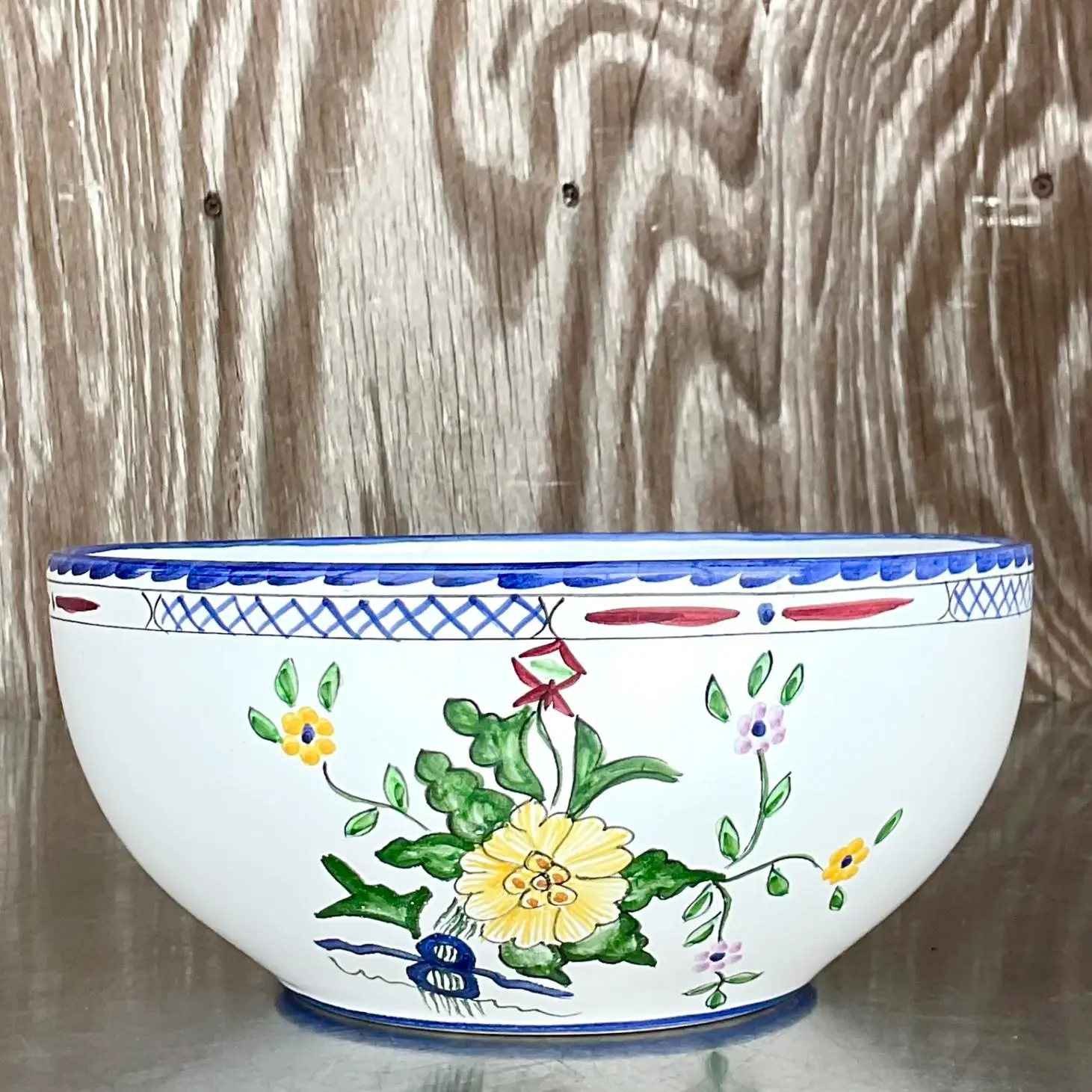 Vintage Tiffany & Co. Hand Painted Bowl - Top view