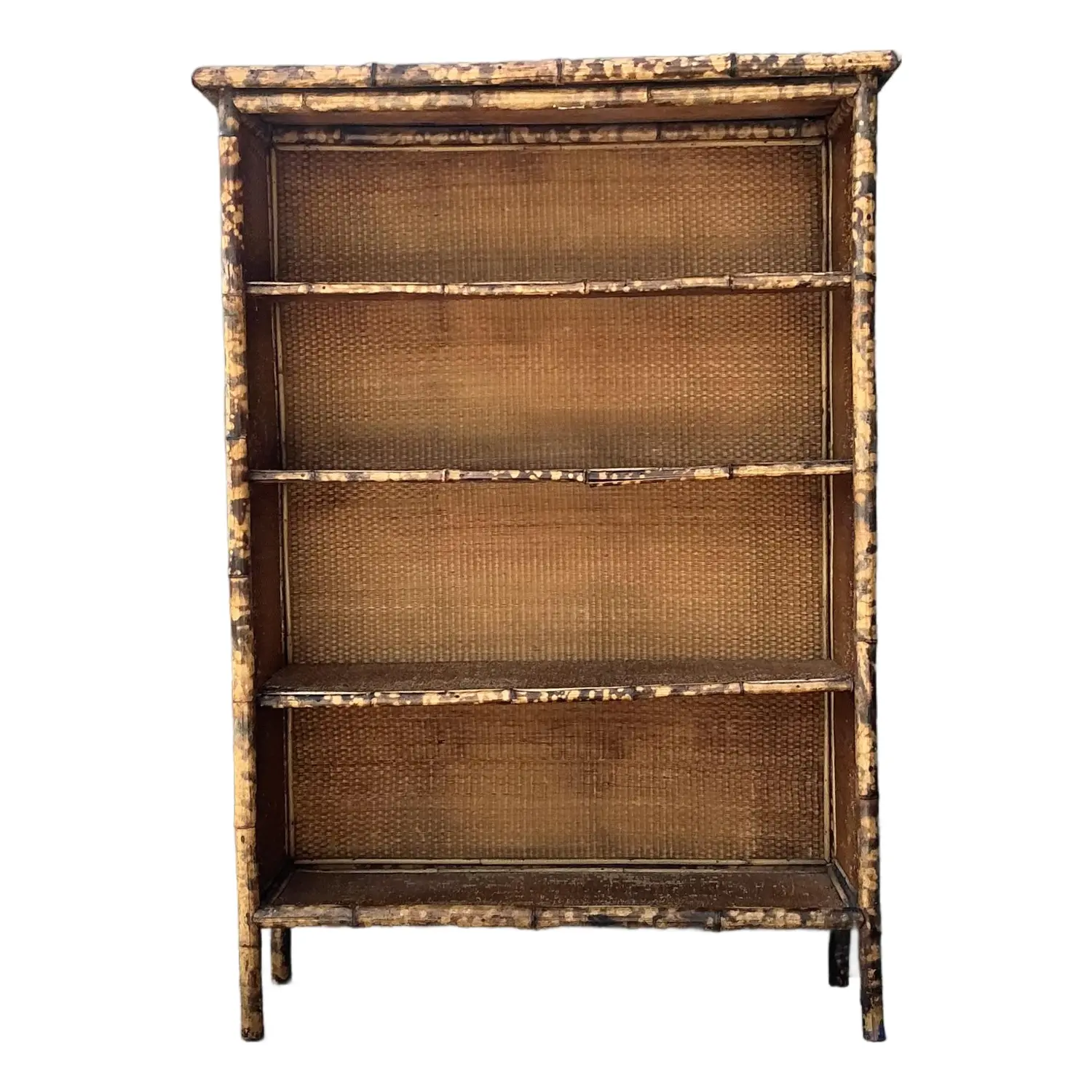 Vintage Tortoise Bamboo Etagere