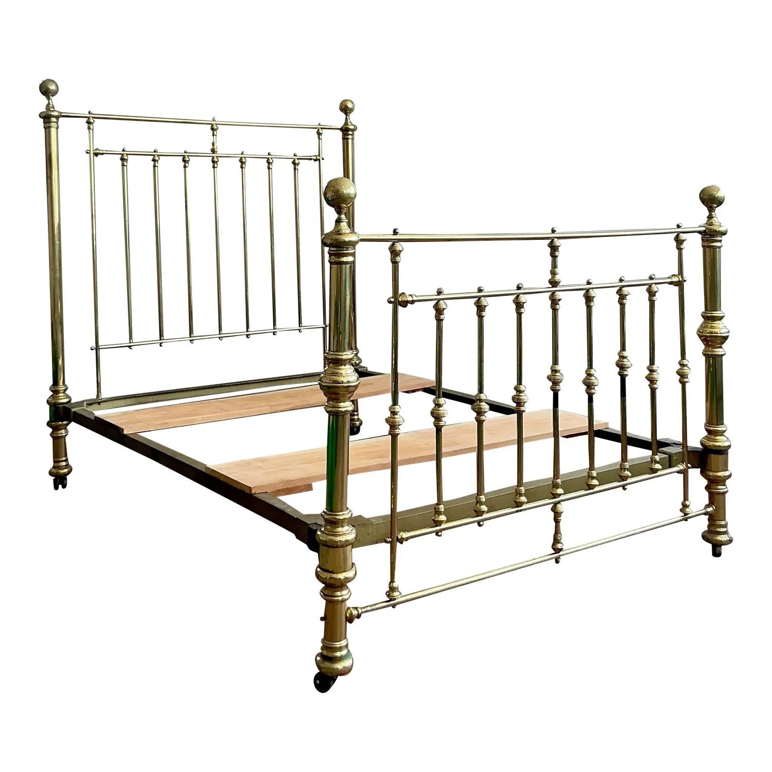 Vintage Traditional Full Brass Bed.