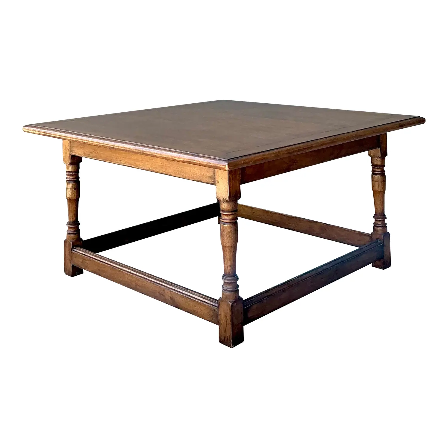 Vintage Turned Wood Coffee Table