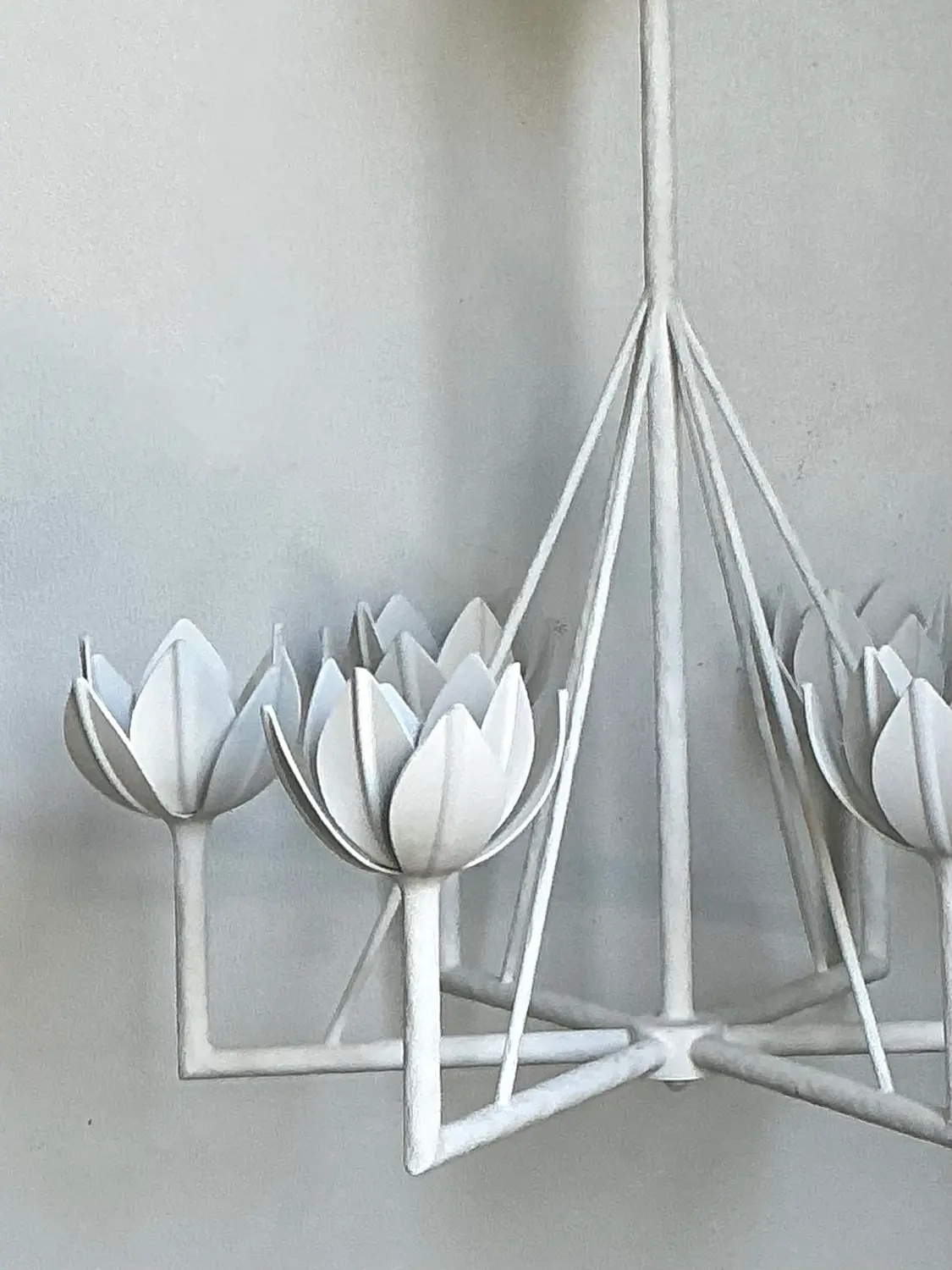 Vintage Visual Comfort Small Single Tier “Alberto” Chandelier - Top view