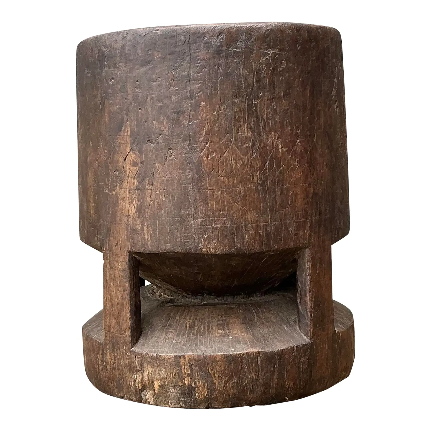 Vintage Wooden Pestle Pot