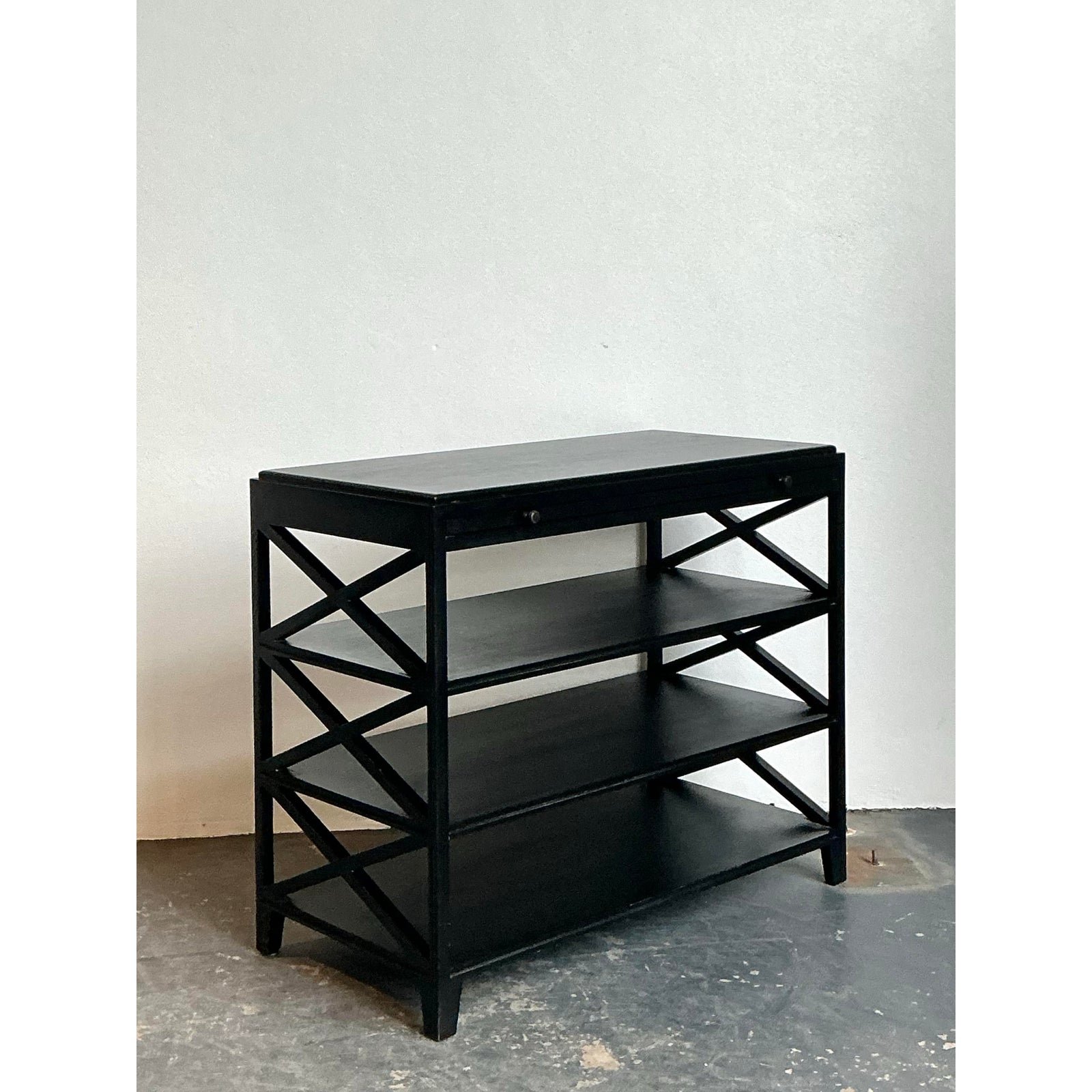 Vintage X Frame Console Table