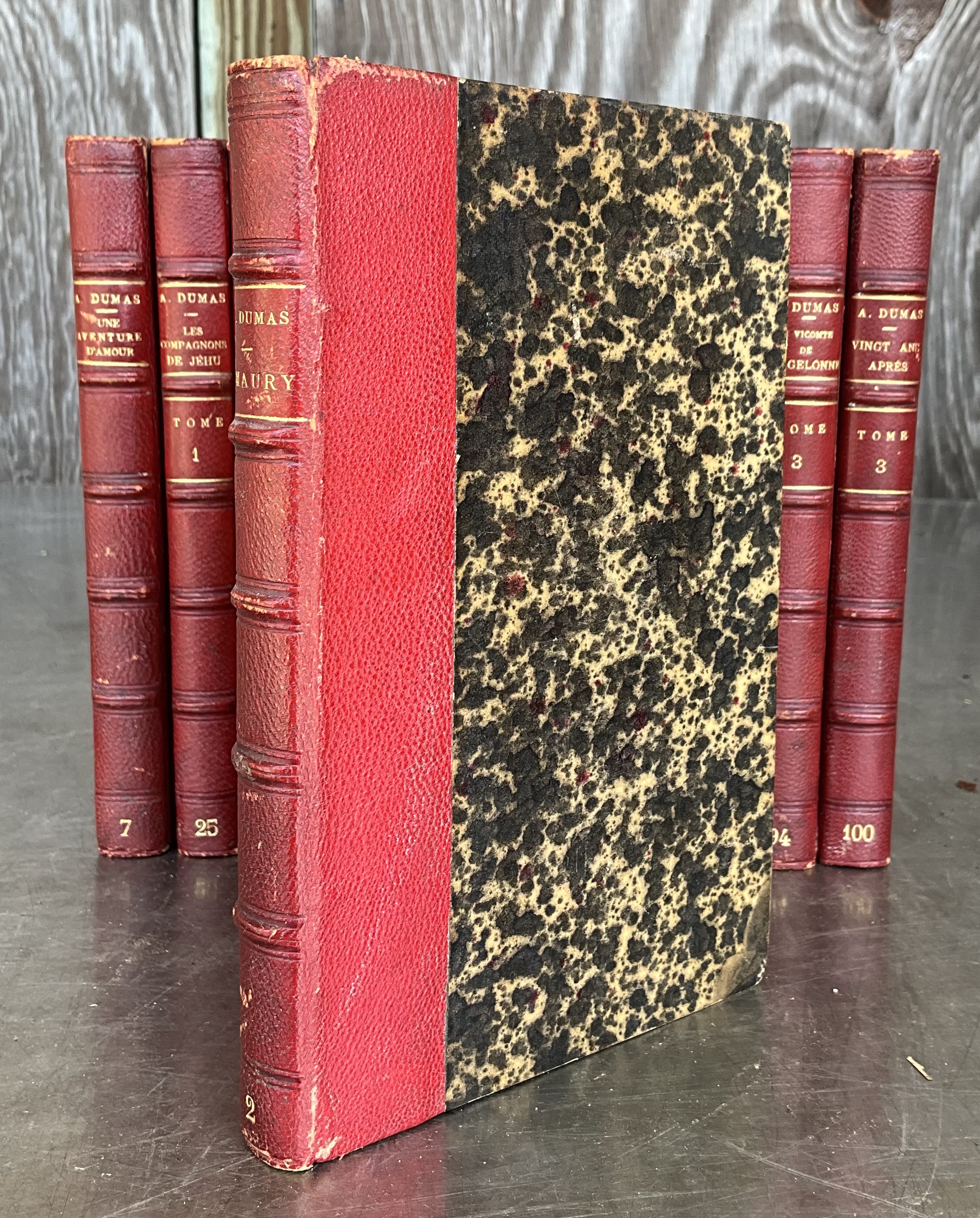 Works of Alexandre Dumas- Set of 11 - Top view